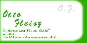 otto fleisz business card